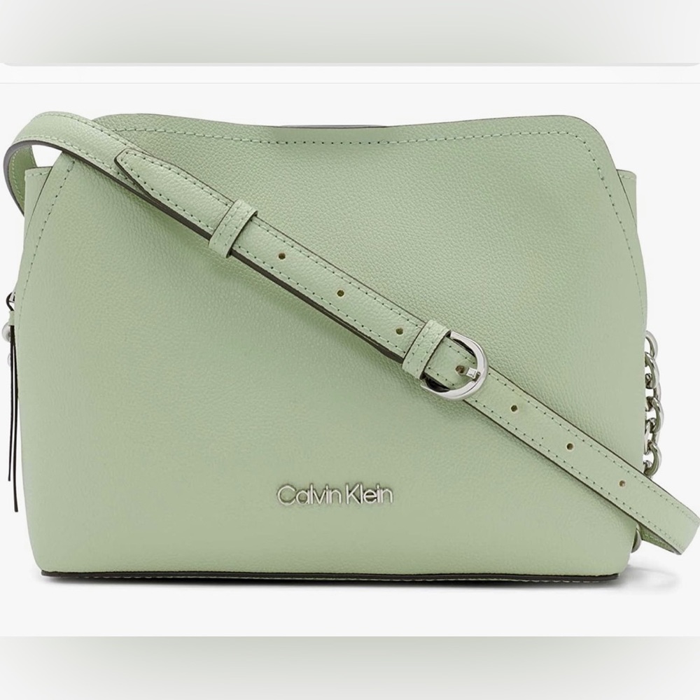 Calvin Klein Hailey Micro Pebble Triple Compartment  Crossbody